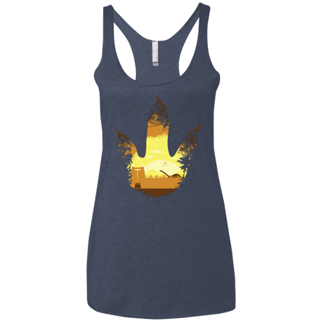T-Shirts Vintage Navy / X-Small Future Footprints Women's Triblend Racerback Tank