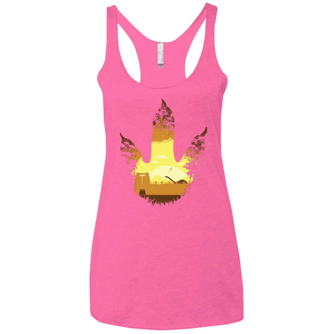T-Shirts Vintage Pink / X-Small Future Footprints Women's Triblend Racerback Tank
