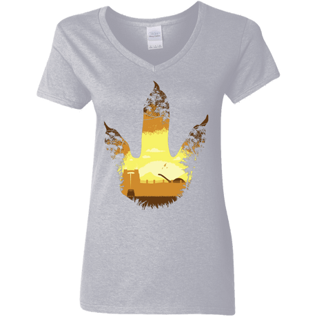 Future Footprints Women's V-Neck T-Shirt