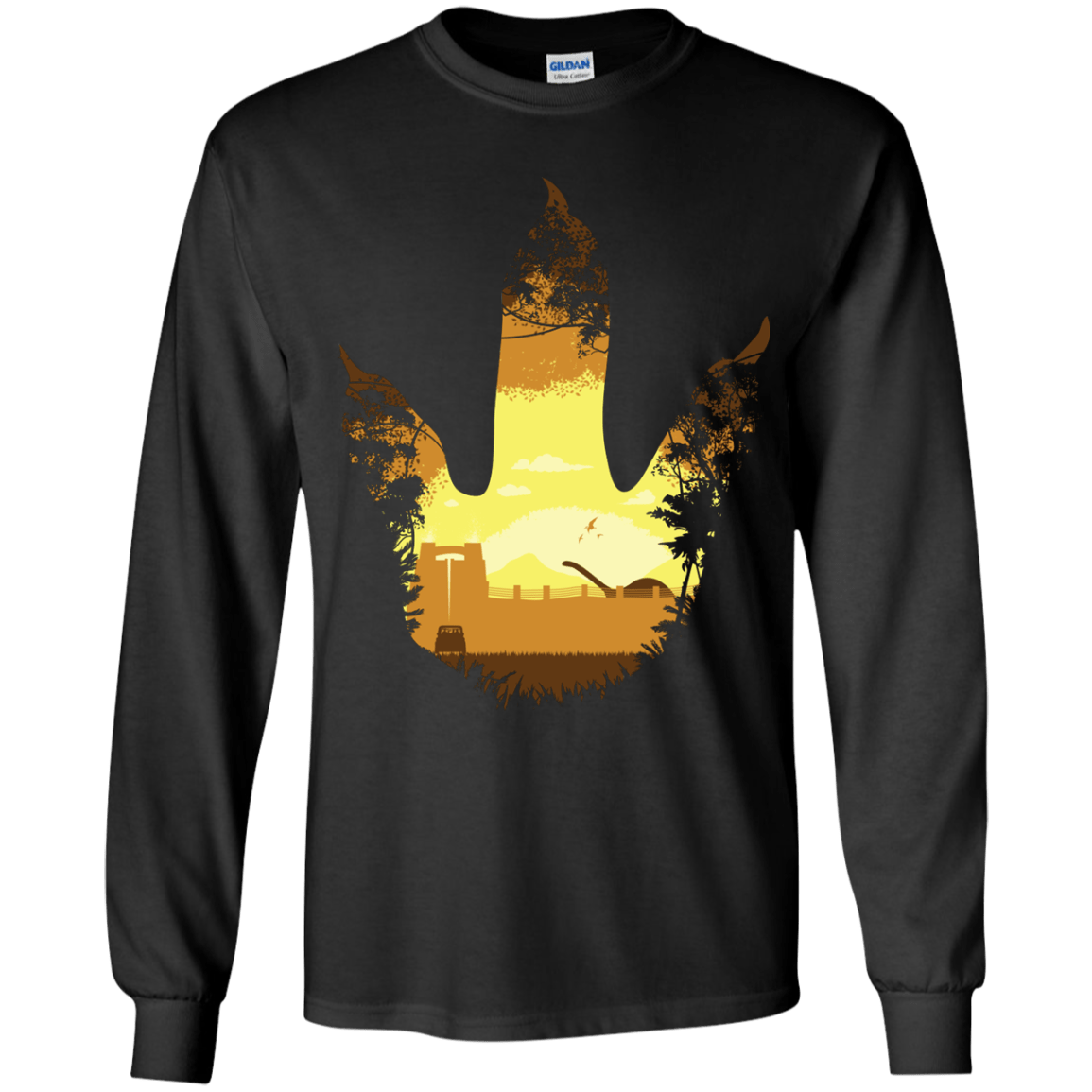 T-Shirts Black / YS Future Footprints Youth Long Sleeve T-Shirt