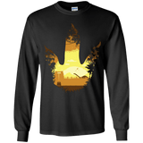 T-Shirts Black / YS Future Footprints Youth Long Sleeve T-Shirt