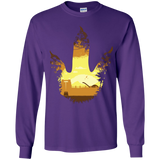 T-Shirts Purple / YS Future Footprints Youth Long Sleeve T-Shirt