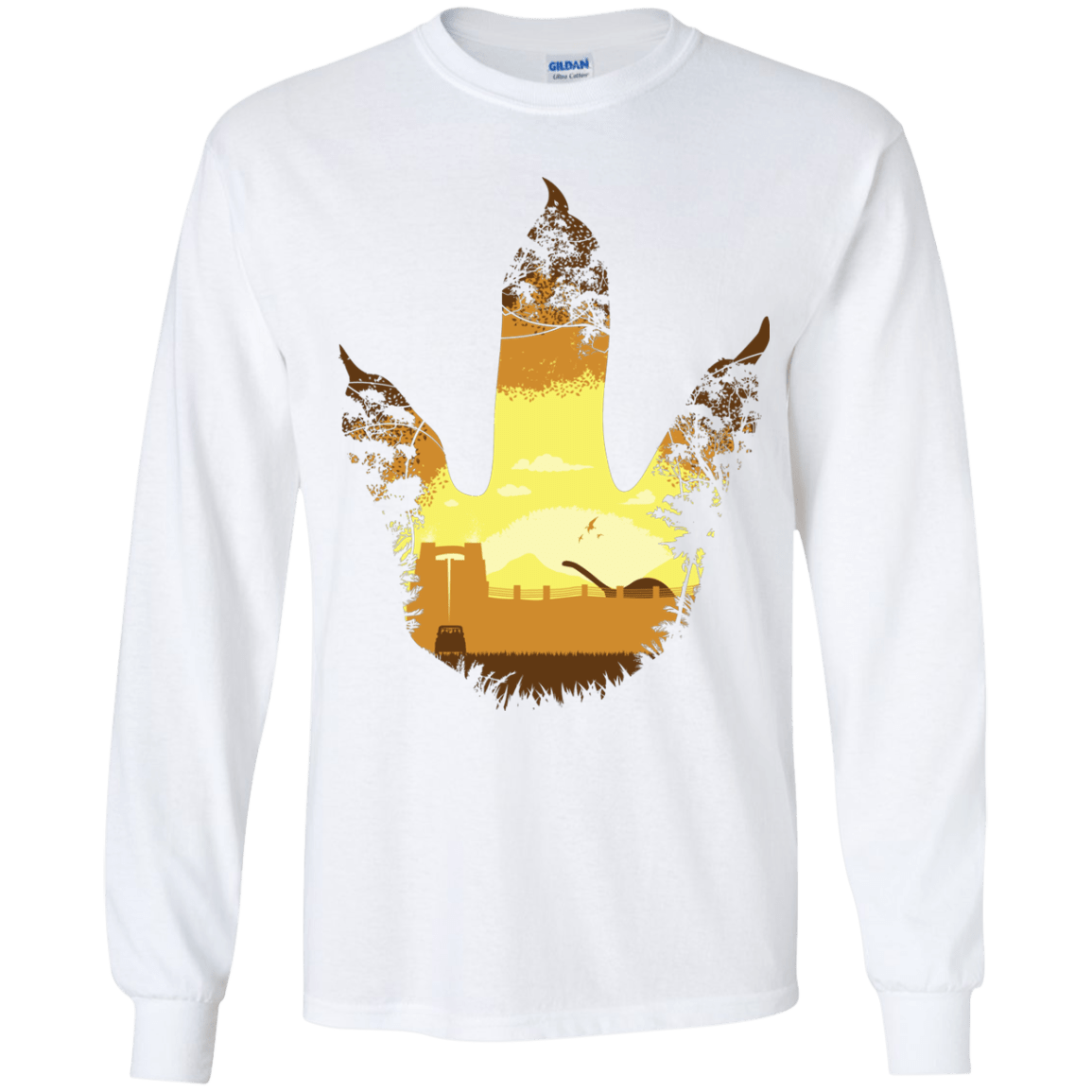 T-Shirts White / YS Future Footprints Youth Long Sleeve T-Shirt