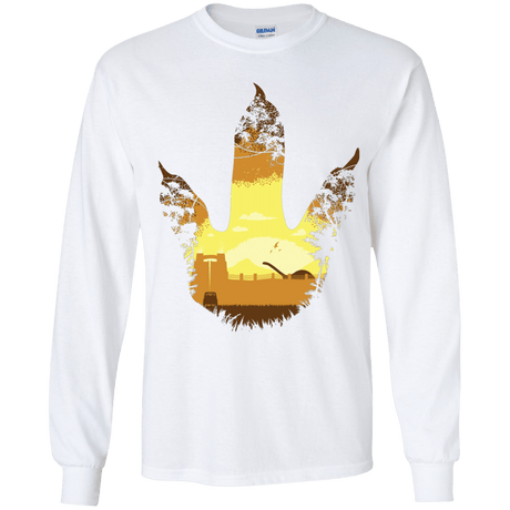T-Shirts White / YS Future Footprints Youth Long Sleeve T-Shirt