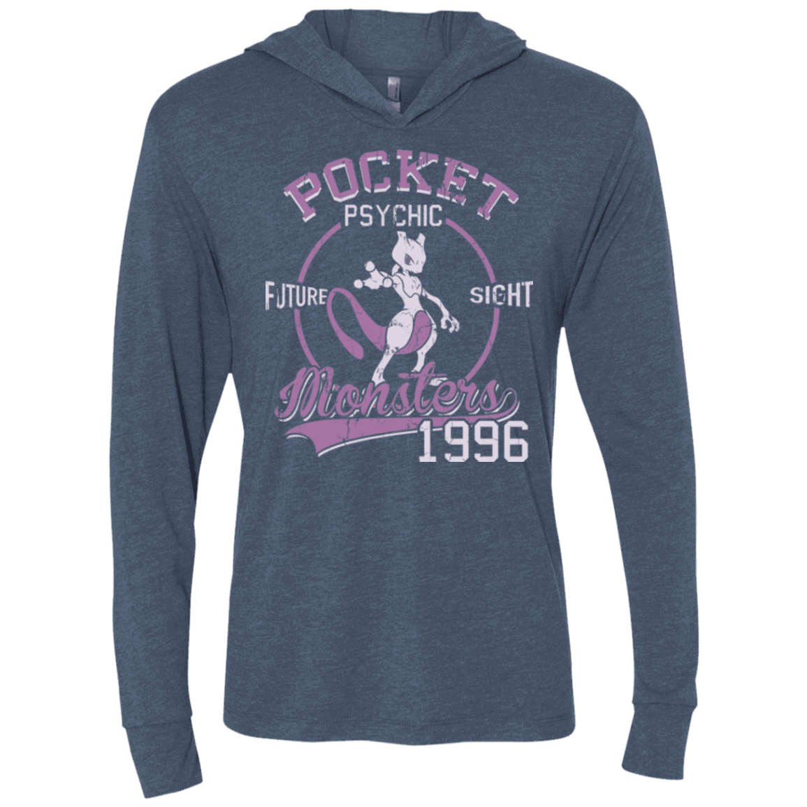 T-Shirts Indigo / X-Small Future Sight Triblend Long Sleeve Hoodie Tee