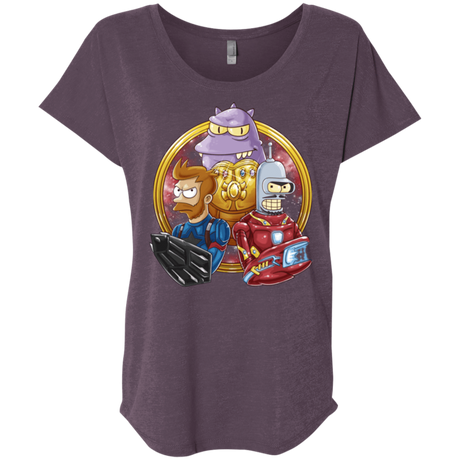 T-Shirts Vintage Purple / X-Small Future War Triblend Dolman Sleeve