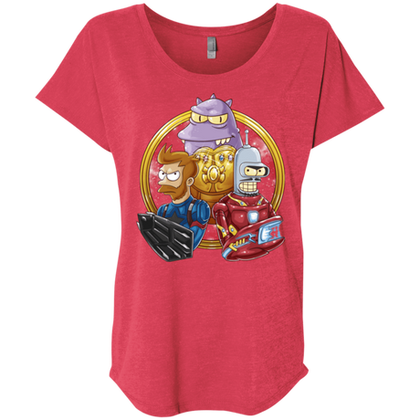 T-Shirts Vintage Red / X-Small Future War Triblend Dolman Sleeve