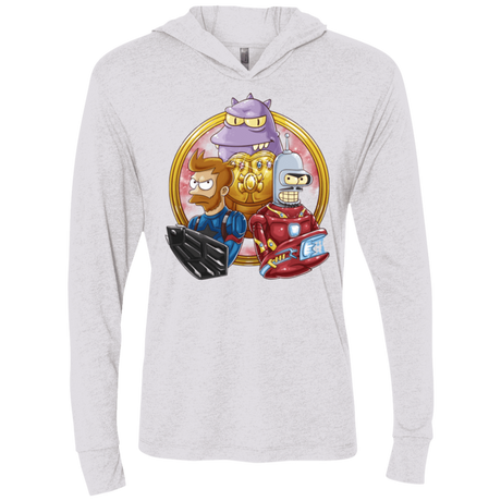 T-Shirts Heather White / X-Small Future War Triblend Long Sleeve Hoodie Tee