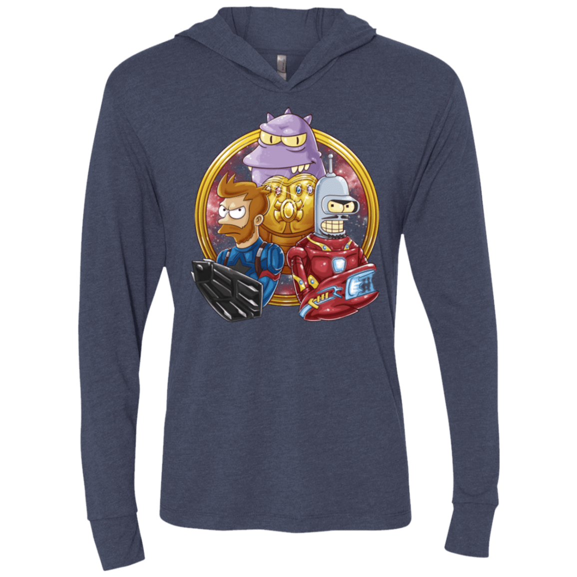 T-Shirts Vintage Navy / X-Small Future War Triblend Long Sleeve Hoodie Tee