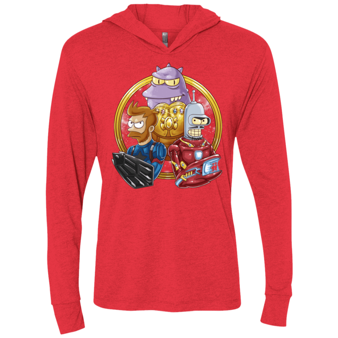 T-Shirts Vintage Red / X-Small Future War Triblend Long Sleeve Hoodie Tee