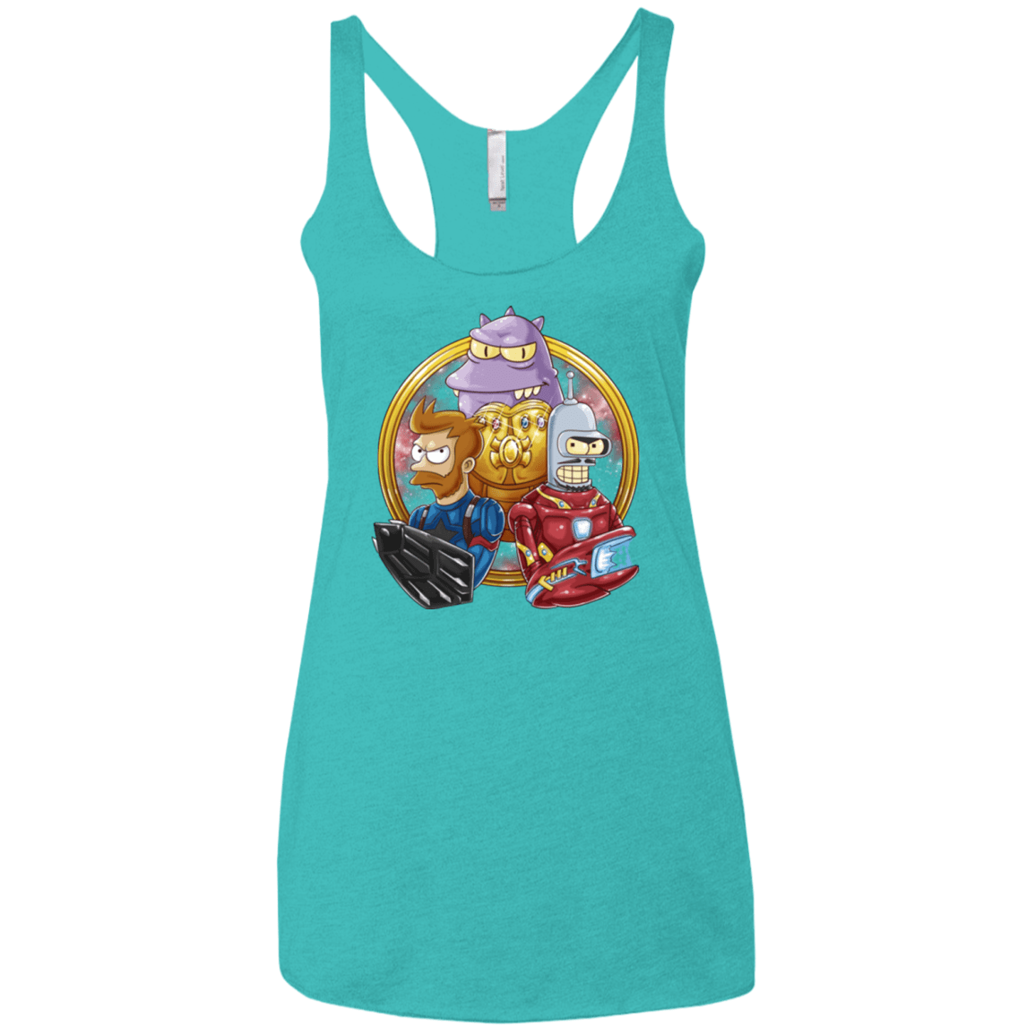 T-Shirts Tahiti Blue / X-Small Future War Women's Triblend Racerback Tank