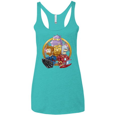 T-Shirts Tahiti Blue / X-Small Future War Women's Triblend Racerback Tank