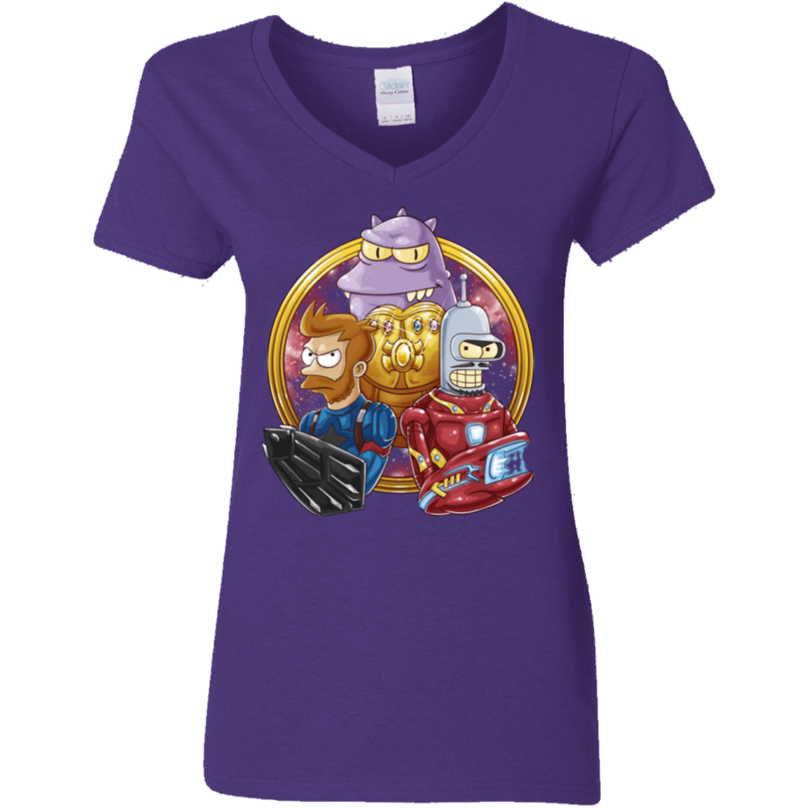 T-Shirts Purple / S Future War Women's V-Neck T-Shirt