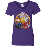 T-Shirts Purple / S Future War Women's V-Neck T-Shirt