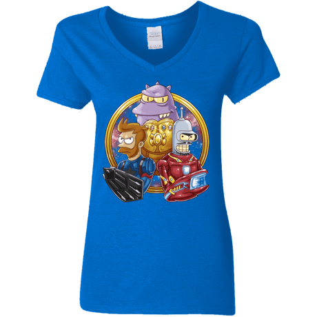 T-Shirts Royal / S Future War Women's V-Neck T-Shirt