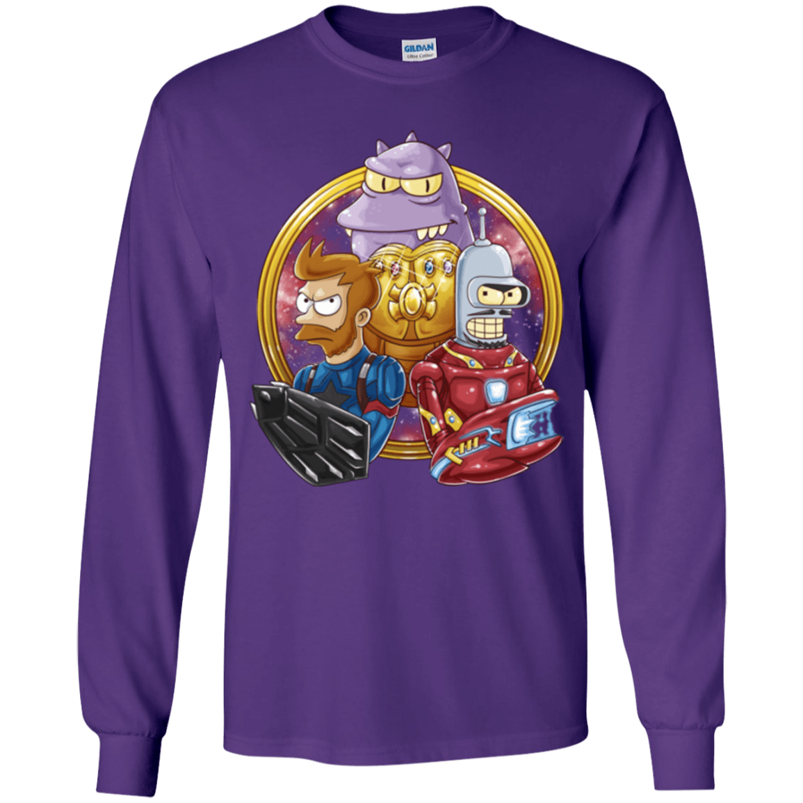 T-Shirts Purple / YS Future War Youth Long Sleeve T-Shirt