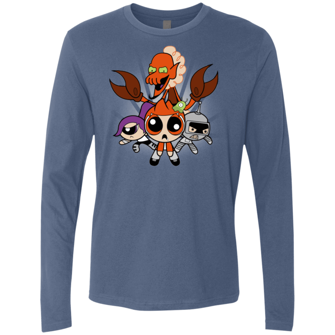 T-Shirts Indigo / Small Futurepuffs Men's Premium Long Sleeve