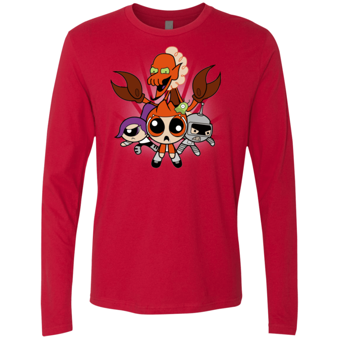 T-Shirts Red / Small Futurepuffs Men's Premium Long Sleeve