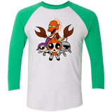 T-Shirts Heather White/Envy / X-Small Futurepuffs Triblend 3/4 Sleeve