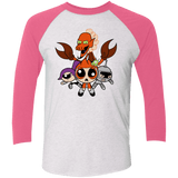 T-Shirts Heather White/Vintage Pink / X-Small Futurepuffs Triblend 3/4 Sleeve