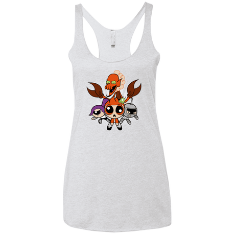 T-Shirts Heather White / X-Small Futurepuffs Women's Triblend Racerback Tank