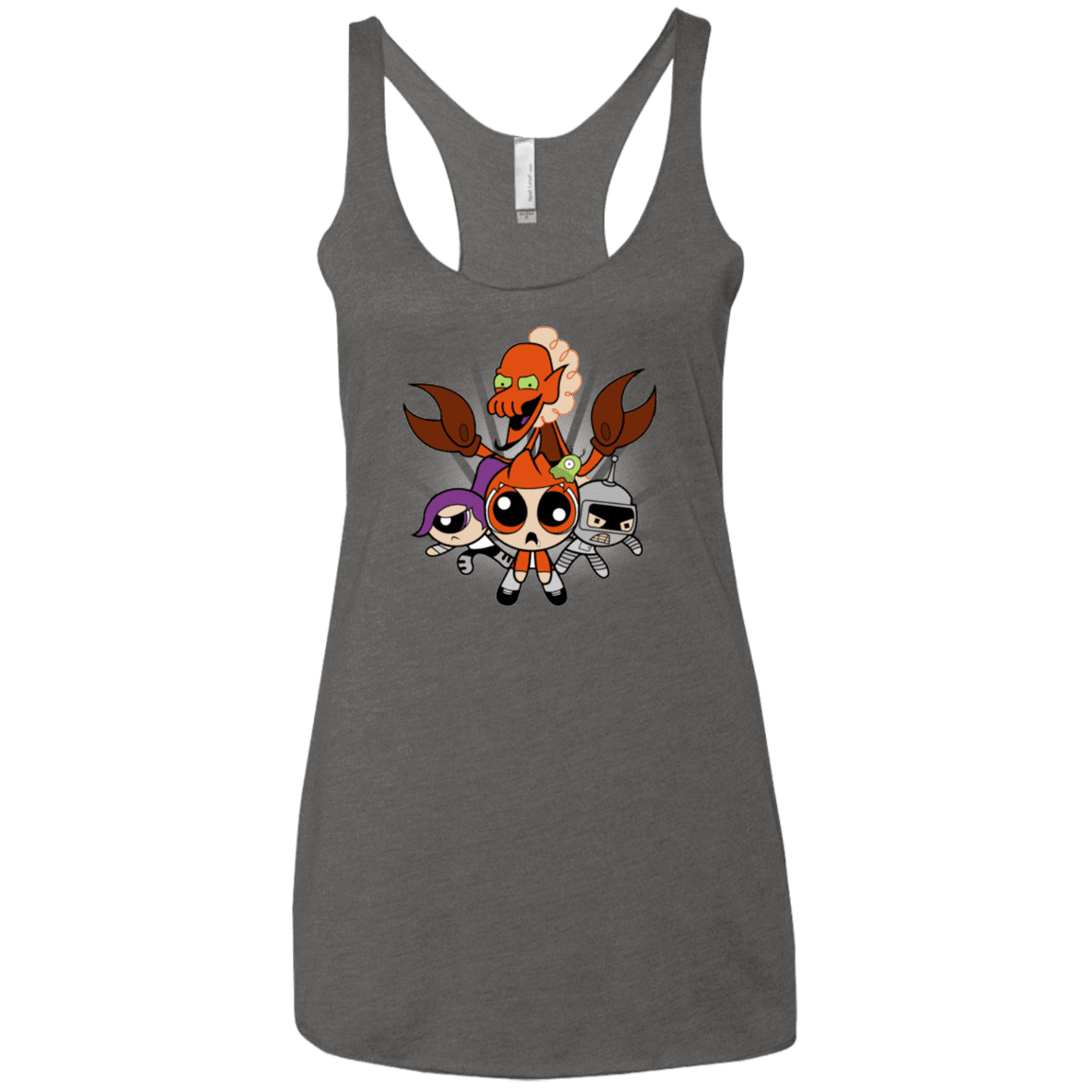 T-Shirts Premium Heather / X-Small Futurepuffs Women's Triblend Racerback Tank