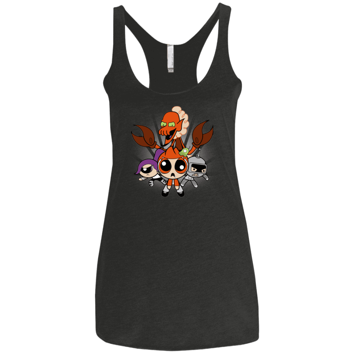 T-Shirts Vintage Black / X-Small Futurepuffs Women's Triblend Racerback Tank
