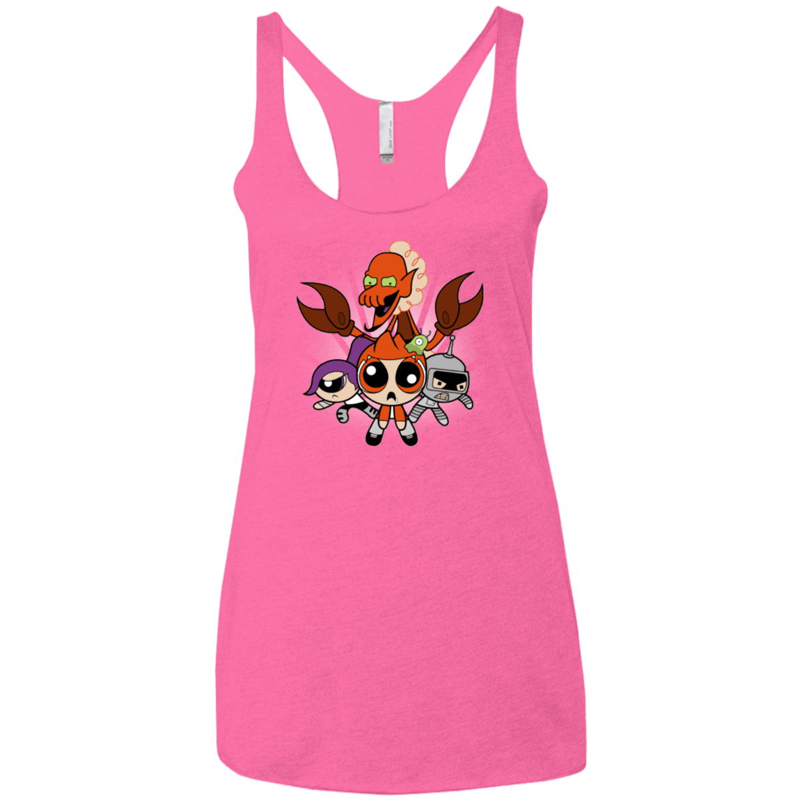 T-Shirts Vintage Pink / X-Small Futurepuffs Women's Triblend Racerback Tank