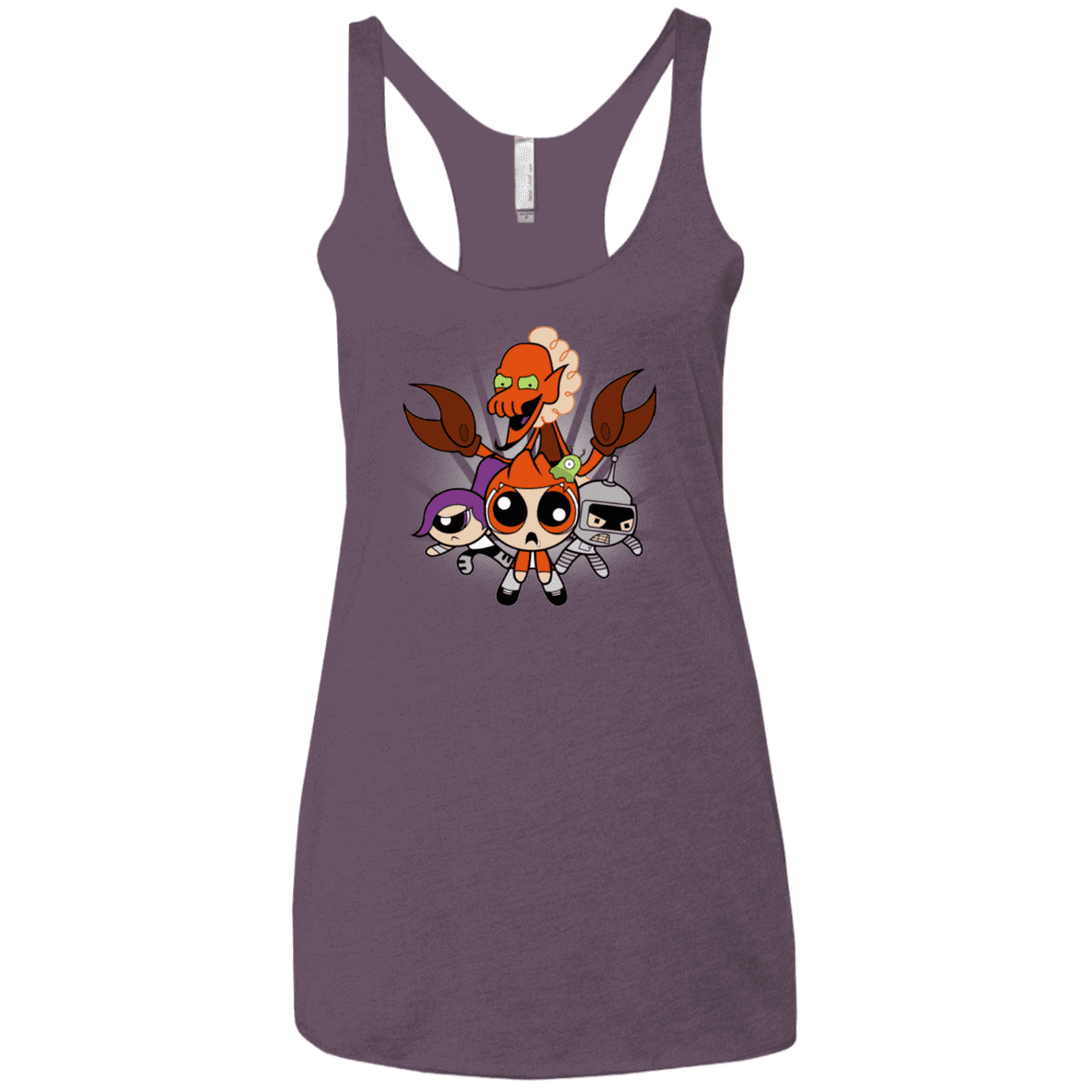T-Shirts Vintage Purple / X-Small Futurepuffs Women's Triblend Racerback Tank
