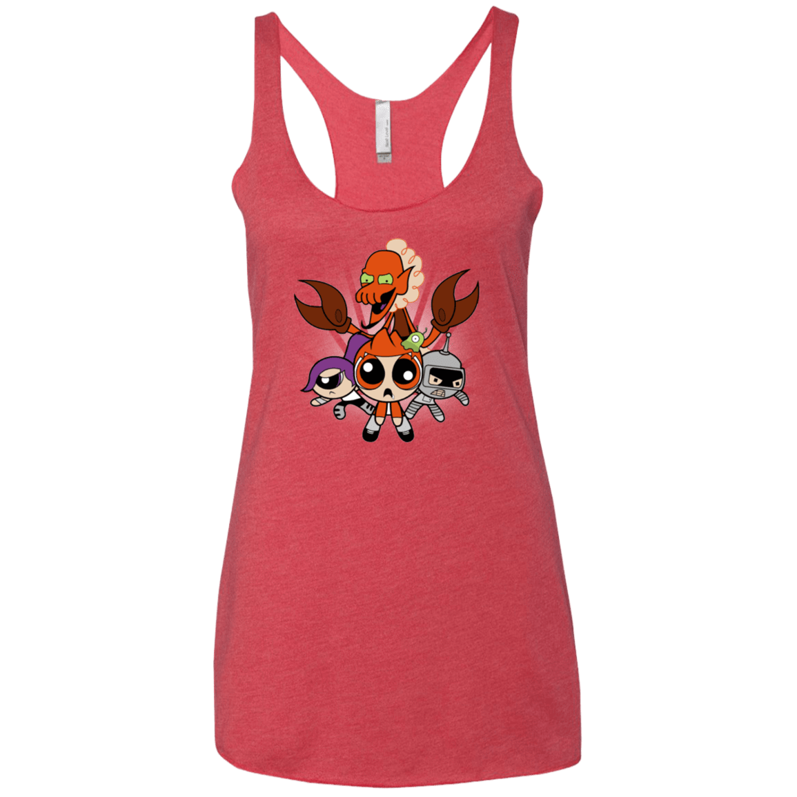 T-Shirts Vintage Red / X-Small Futurepuffs Women's Triblend Racerback Tank