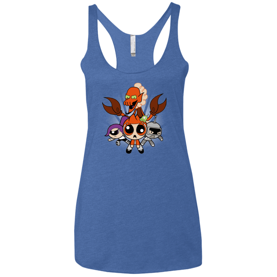 T-Shirts Vintage Royal / X-Small Futurepuffs Women's Triblend Racerback Tank