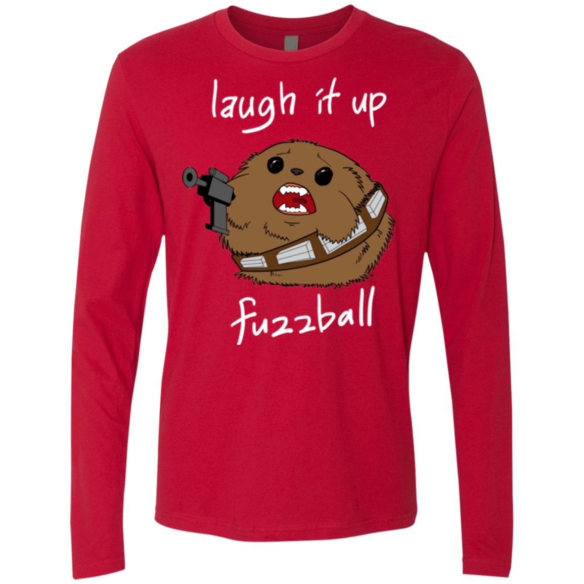 T-Shirts Red / Small Fuzzball Men's Premium Long Sleeve