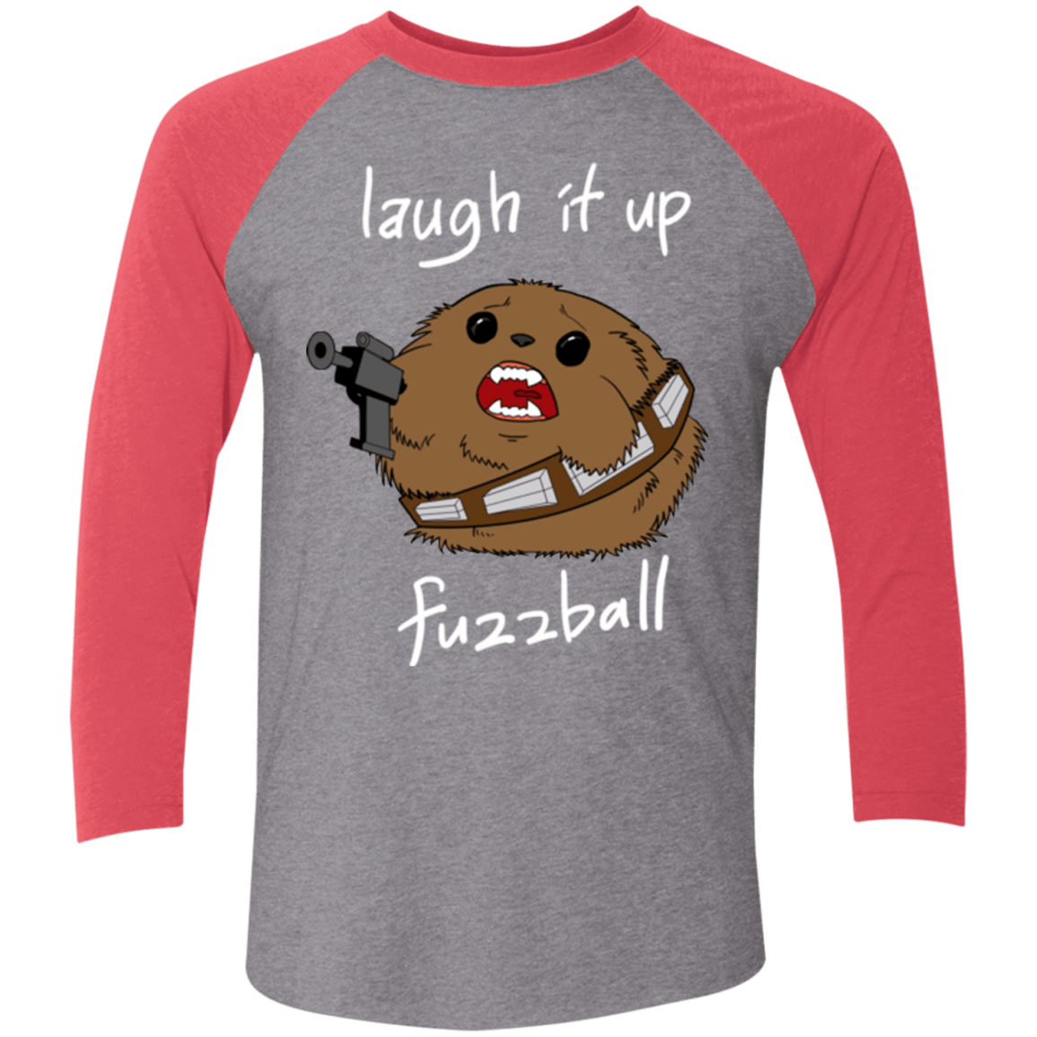 T-Shirts Premium Heather/ Vintage Red / X-Small Fuzzball Men's Triblend 3/4 Sleeve