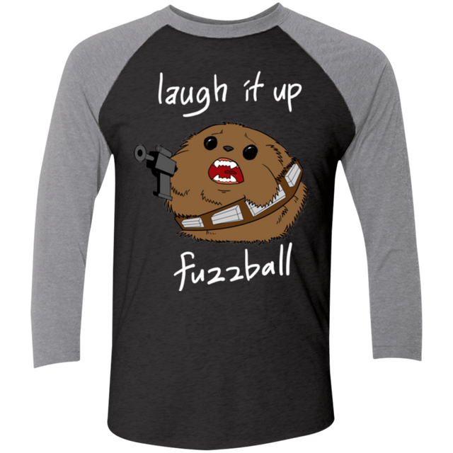 T-Shirts Vintage Black/Premium Heather / X-Small Fuzzball Men's Triblend 3/4 Sleeve