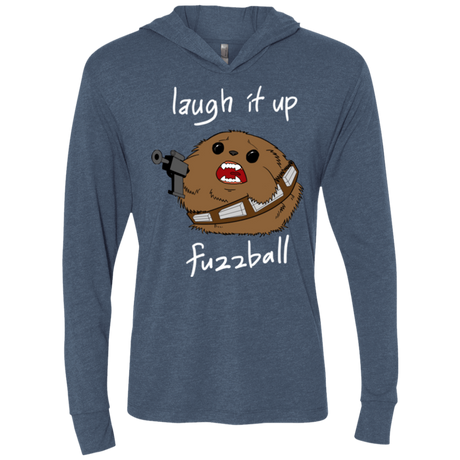 T-Shirts Indigo / X-Small Fuzzball Triblend Long Sleeve Hoodie Tee