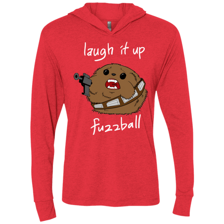 T-Shirts Vintage Red / X-Small Fuzzball Triblend Long Sleeve Hoodie Tee