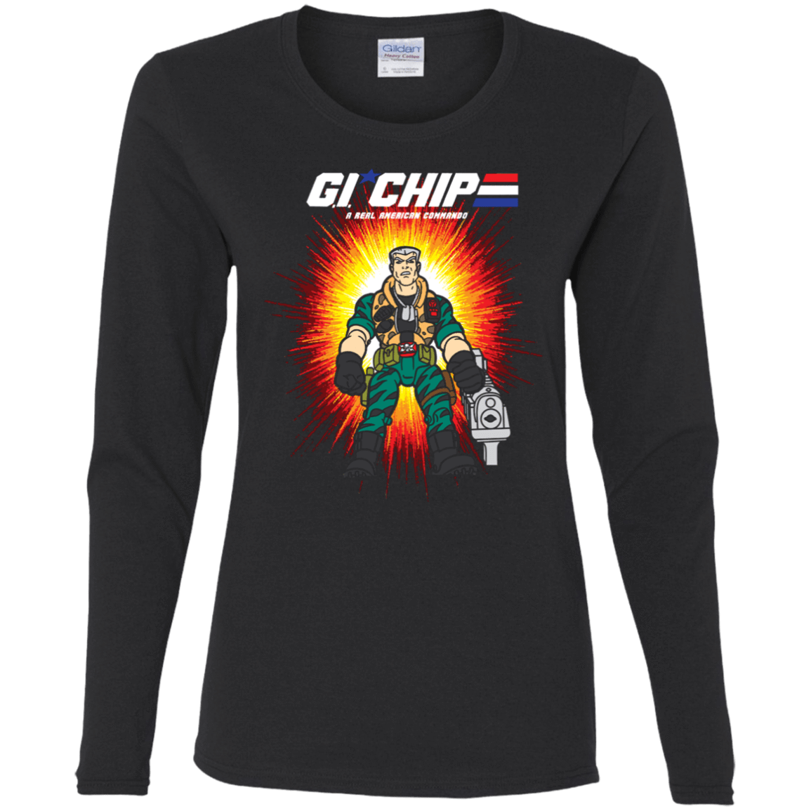 T-Shirts Black / S G.I. Chip Women's Long Sleeve T-Shirt