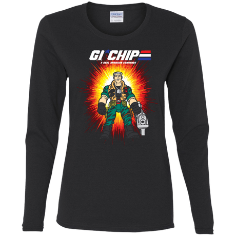 T-Shirts Black / S G.I. Chip Women's Long Sleeve T-Shirt