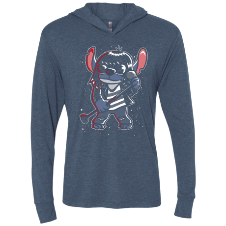 T-Shirts Indigo / X-Small Gabba Gabba Space Layers Triblend Long Sleeve Hoodie Tee