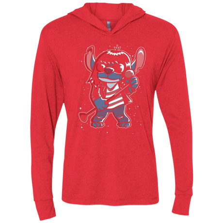 T-Shirts Vintage Red / X-Small Gabba Gabba Space Layers Triblend Long Sleeve Hoodie Tee