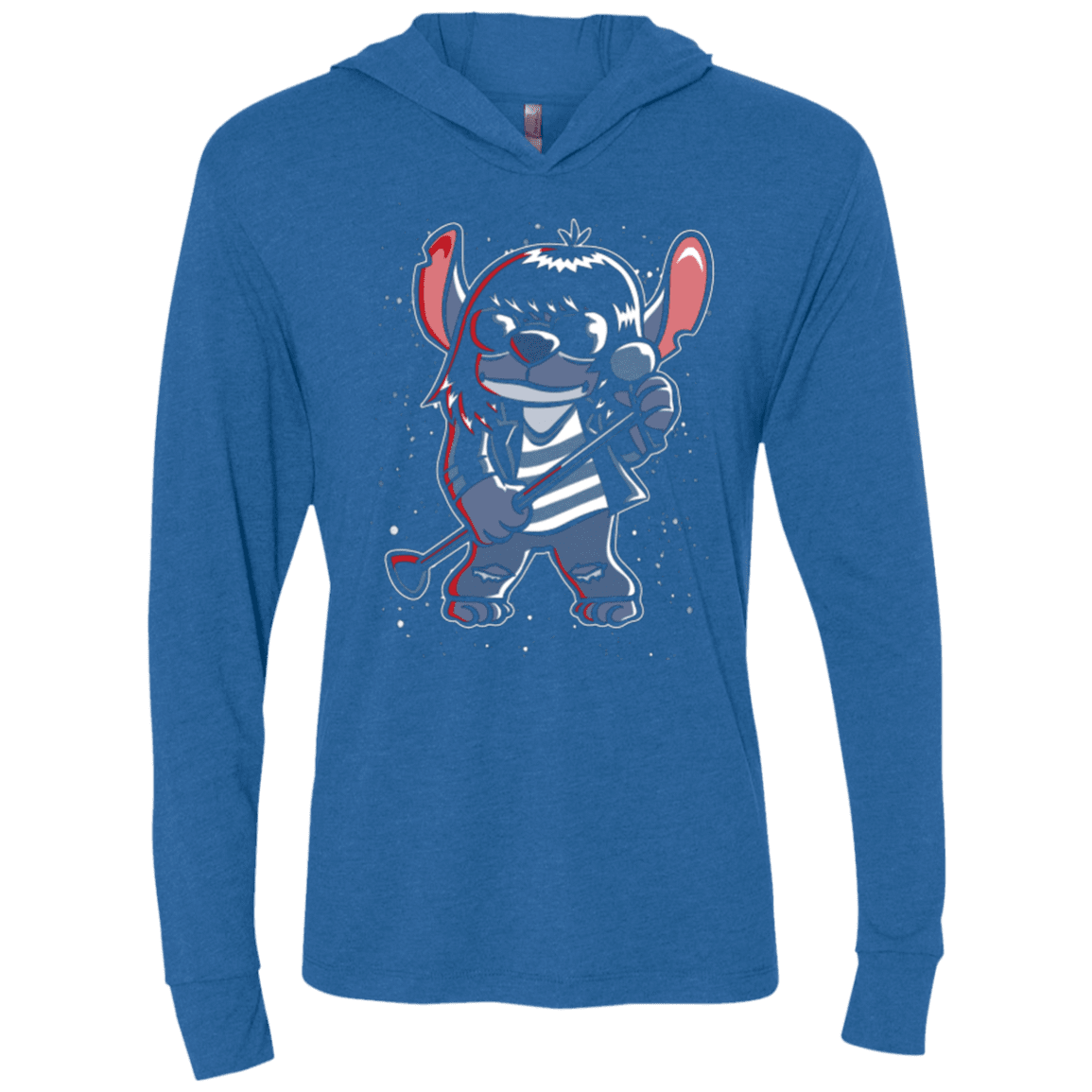 T-Shirts Vintage Royal / X-Small Gabba Gabba Space Layers Triblend Long Sleeve Hoodie Tee