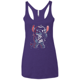 T-Shirts Purple / X-Small Gabba Gabba Space Layers Women's Triblend Racerback Tank