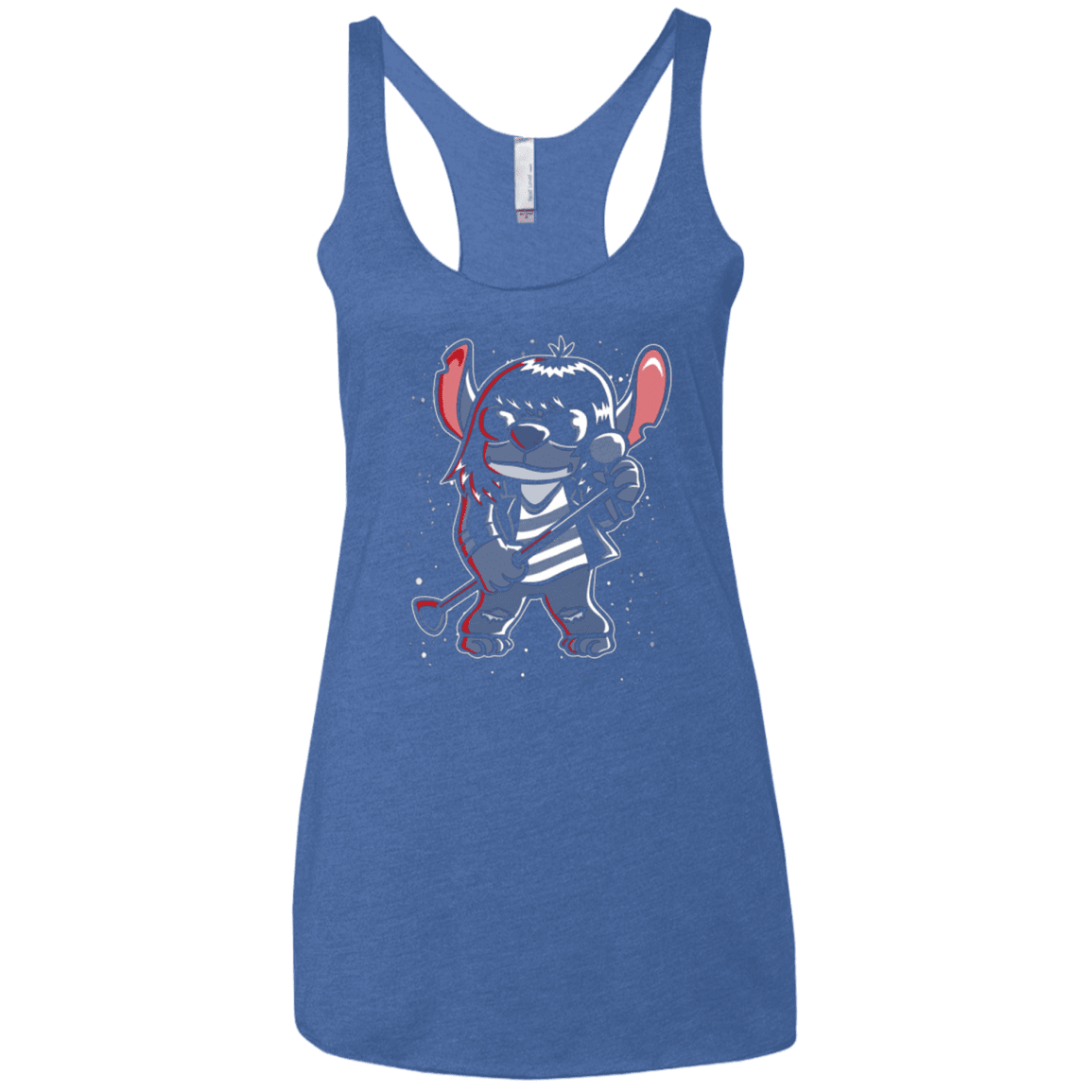 T-Shirts Vintage Royal / X-Small Gabba Gabba Space Layers Women's Triblend Racerback Tank