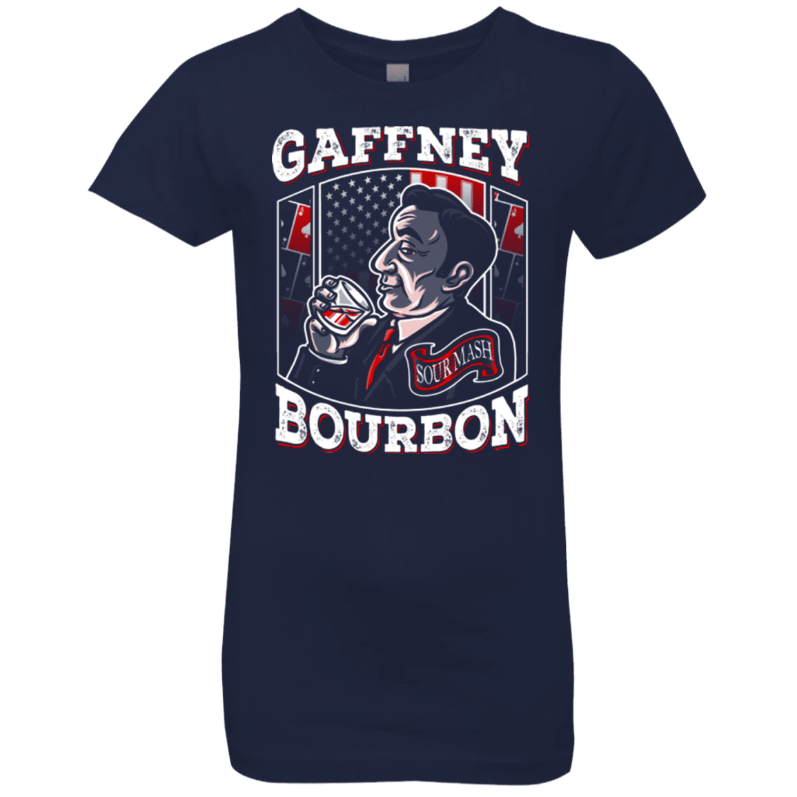 T-Shirts Midnight Navy / YXS Gaffney Bourbon Girls Premium T-Shirt
