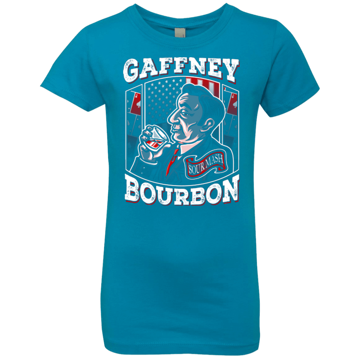 T-Shirts Turquoise / YXS Gaffney Bourbon Girls Premium T-Shirt
