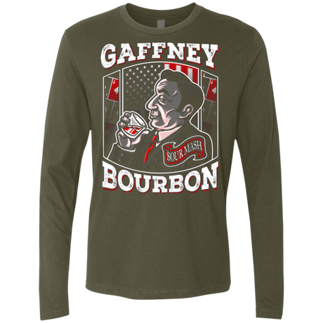 T-Shirts Military Green / Small Gaffney Bourbon Men's Premium Long Sleeve