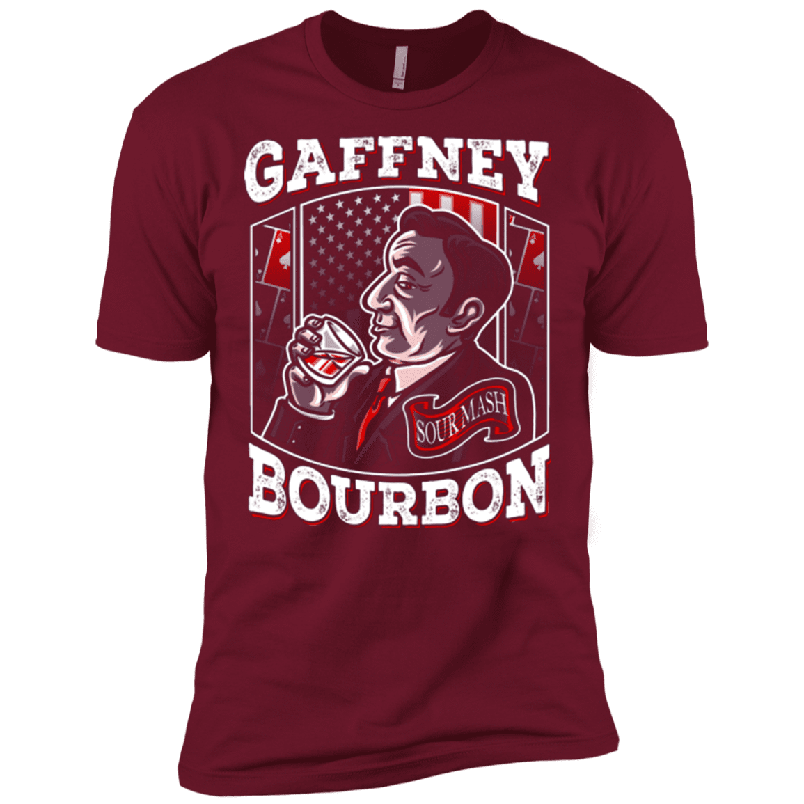 T-Shirts Cardinal / X-Small Gaffney Bourbon Men's Premium T-Shirt