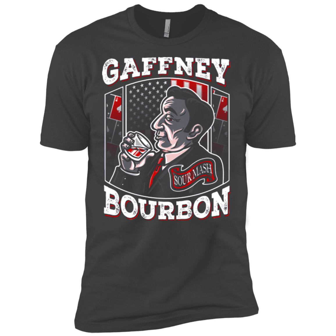 T-Shirts Heavy Metal / X-Small Gaffney Bourbon Men's Premium T-Shirt