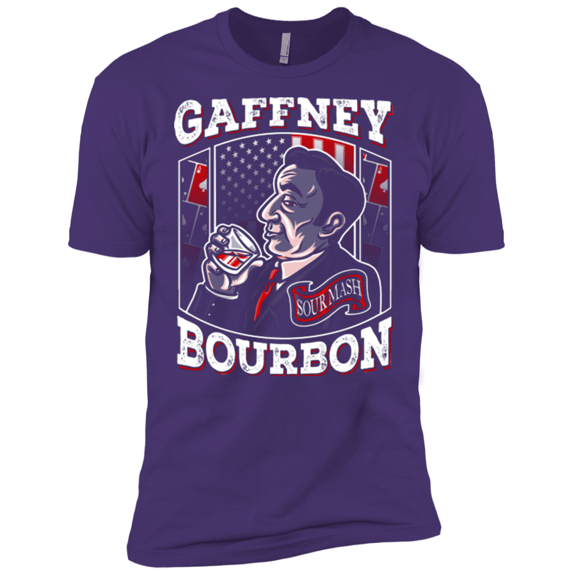 T-Shirts Purple / X-Small Gaffney Bourbon Men's Premium T-Shirt