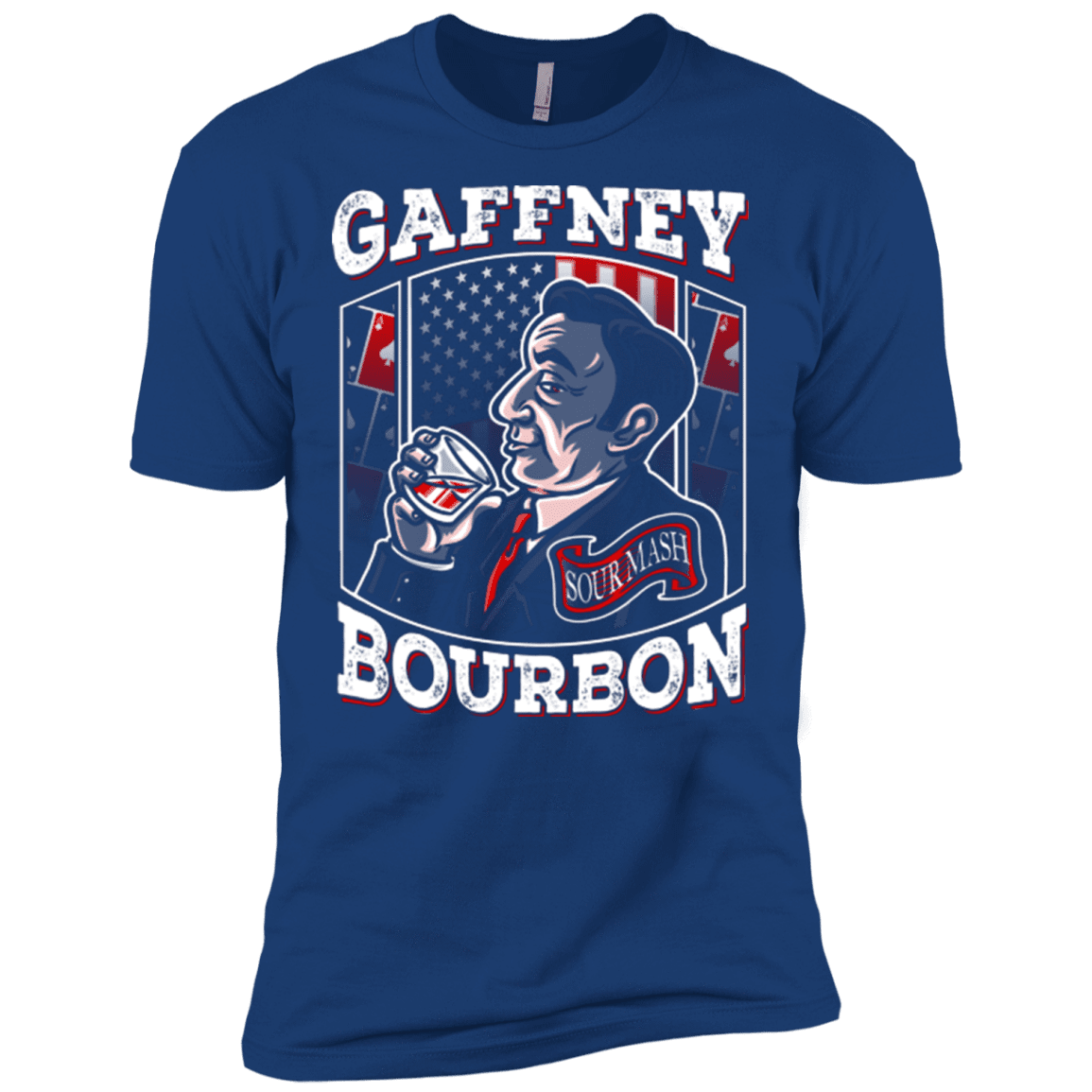 T-Shirts Royal / X-Small Gaffney Bourbon Men's Premium T-Shirt